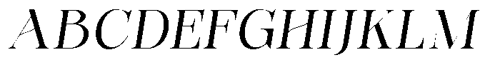 Bonarchi Variable Italic Font UPPERCASE