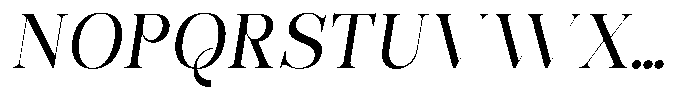 Bonarchi Variable Italic Font UPPERCASE