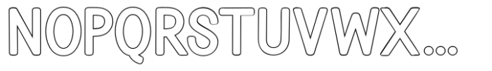 Bondan Regular Outline Bold Font UPPERCASE
