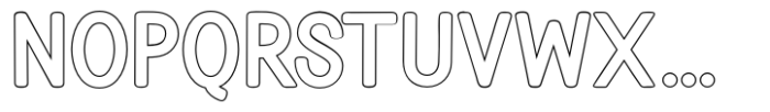 Bondan Regular Outline Bold Font LOWERCASE