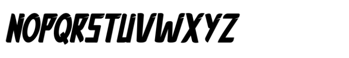 Bonded Regular Slant Font UPPERCASE