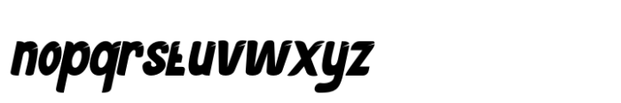 Bonded Regular Slant Font LOWERCASE
