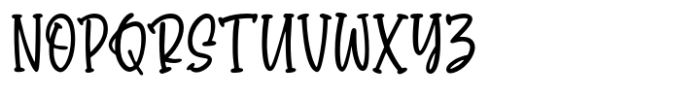 Bondy Quirky Font UPPERCASE