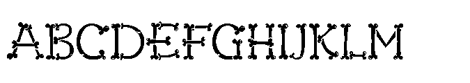 Bone Alchemy Font UPPERCASE