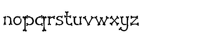 Bone Alchemy Font LOWERCASE