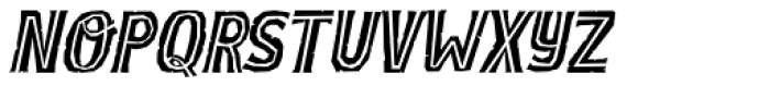 Bonedigger Inline Italic Font LOWERCASE
