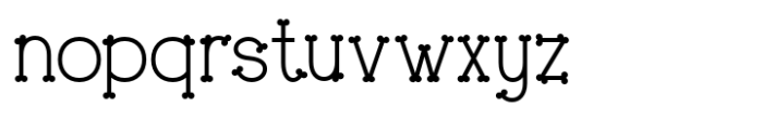 Boneplay Font LOWERCASE