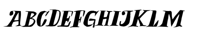 Boneshaker Italic Font UPPERCASE