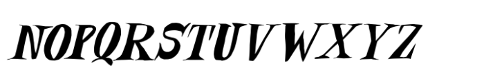 Boneshaker Italic Font UPPERCASE