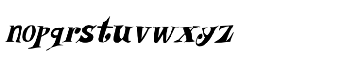 Boneshaker Italic Font LOWERCASE