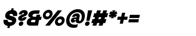 Bonga Sans Black Oblique Font OTHER CHARS