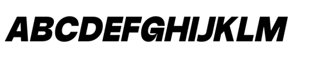 Bonga Sans Black Oblique Font