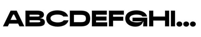 Bonga Sans Extended Black Font UPPERCASE