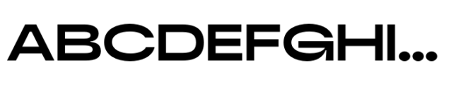 Bonga Sans Extended Bold Font UPPERCASE