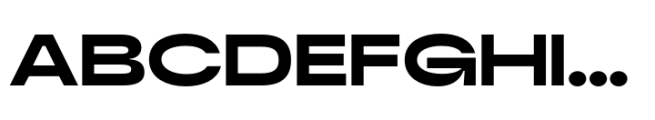 Bonga Sans Extended Extra Bold Font UPPERCASE
