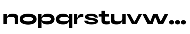 Bonga Sans Extended Extra Bold Font LOWERCASE