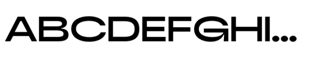 Bonga Sans Extended Semi Bold Font UPPERCASE