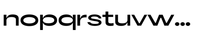 Bonga Sans Extended Semi Bold Font LOWERCASE
