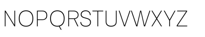 Bonga Sans Thin Font UPPERCASE