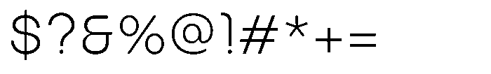 Bongkah Extra Light Font OTHER CHARS