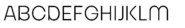 Bongkah Extra Light Font UPPERCASE
