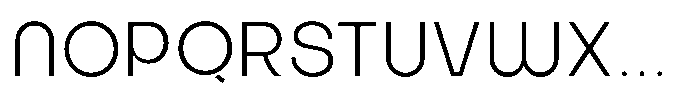 Bongkah Extra Light Font UPPERCASE