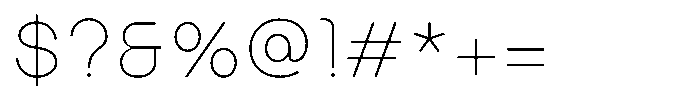 Bongkah Thin Font OTHER CHARS