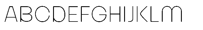 Bongkah Thin Font UPPERCASE