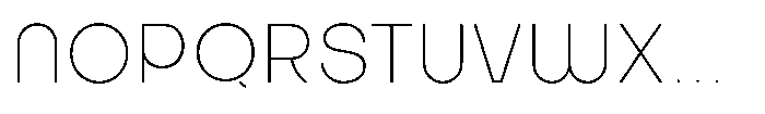 Bongkah Thin Font UPPERCASE