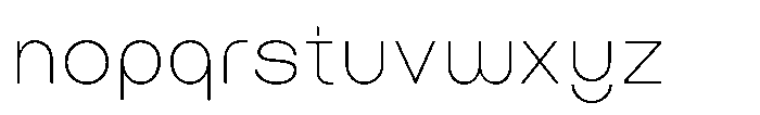 Bongkah Thin Font LOWERCASE