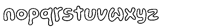 Bongo Jambo Outline Font LOWERCASE