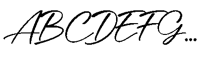 Bongstand Font UPPERCASE