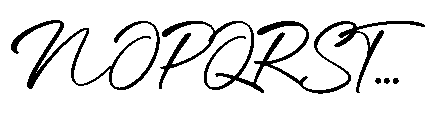 Bongstand Font UPPERCASE