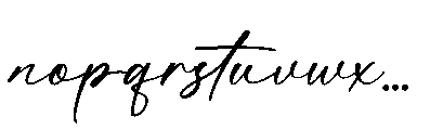 Bongstand Font LOWERCASE