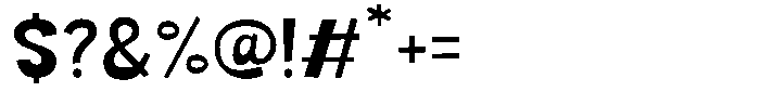 Bonko Font OTHER CHARS