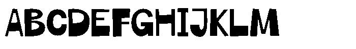 Bonko Font UPPERCASE