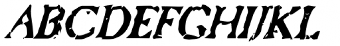 Bonray Italic Font UPPERCASE
