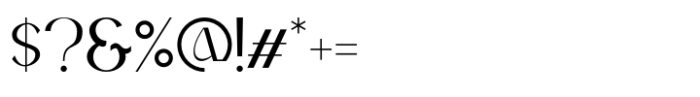 Bonsad Font OTHER CHARS