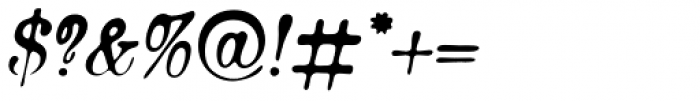 Bonsai Italic Font OTHER CHARS