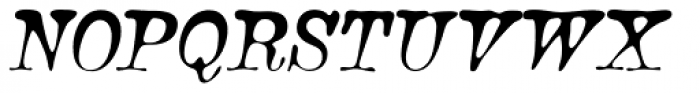 Bonsai Italic Font UPPERCASE