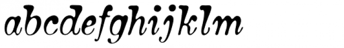 Bonsai Italic Font LOWERCASE