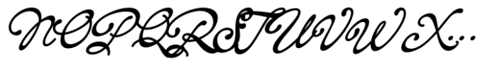 Bonspire Script Bold Italic Font UPPERCASE