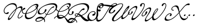 Bonspire Script Italic Font UPPERCASE