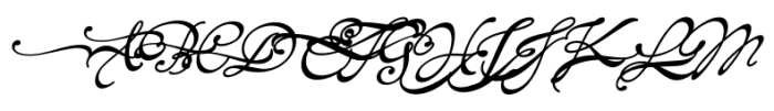 Bonspire Script Swash Italic Font UPPERCASE