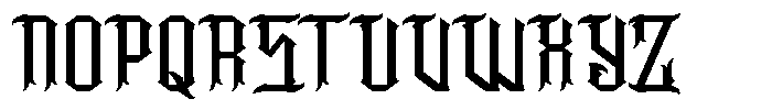 Bonwick Weaver Font UPPERCASE
