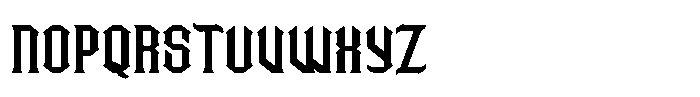 Bonwick Weaver Font LOWERCASE