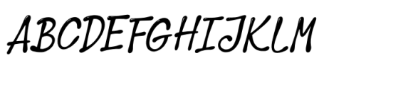 Bonyhumy Italic Font UPPERCASE