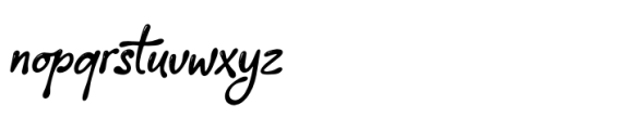 Bonyhumy Italic Font LOWERCASE