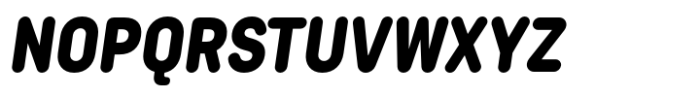 Boodle Black Oblique Font UPPERCASE