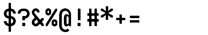 Boodowa Mono Bold Font OTHER CHARS